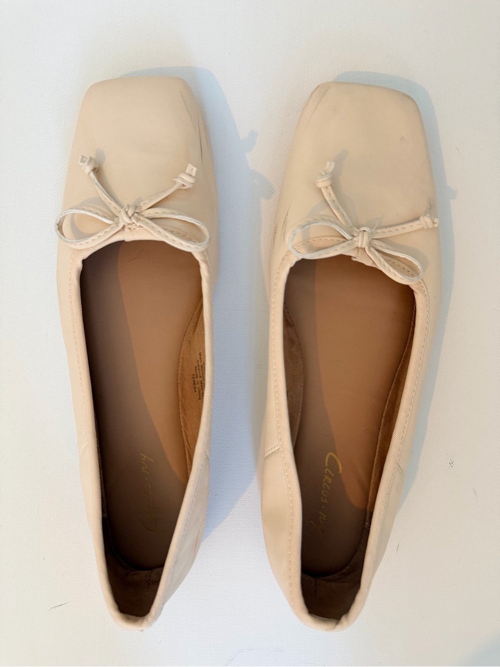 Circus by Sam Edelman Women's Ballet Flats in Light Beige